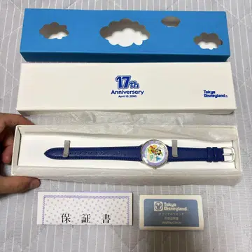 [미사용 새상품] 디즈니랜드 17주년 기념 한정 손목시계