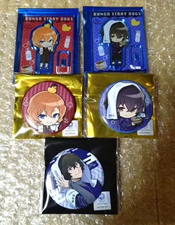 츄야 다자이 문호 스트레이독스 캔뱃지 아크릴 스탠드 극락탕