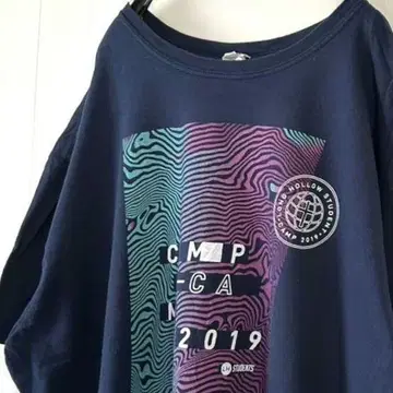길단 캠프 2019 티셔츠 XL 네이비 구제 의류