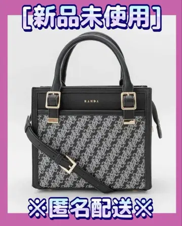 [미사용 새상품] randa 2way 사이드 지퍼 백 black
