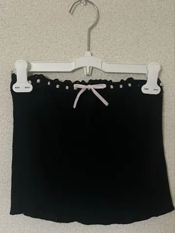 thevirgins lace ribbon bear top black