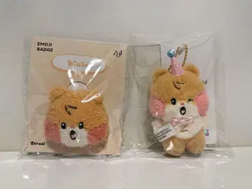 ZB1 팝업 한빈 비니니 미니 봉제 인형 키링 이모지 배지