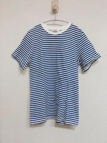 새상품급 atelier naruse 아틀리에 나루세 보더 티셔츠 블루