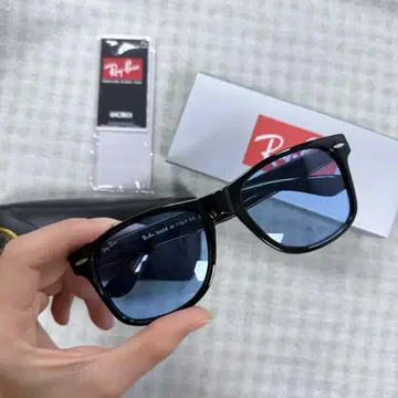 Ray-Ban RB2132 블랙 프레임 블루 렌즈