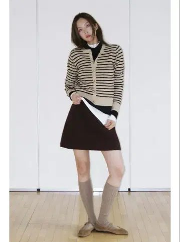 zara 스트라이프 니트 자켓 S 사이즈
