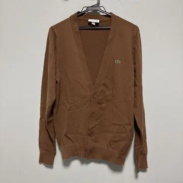 LACOSTE 브라운 가디건 US S