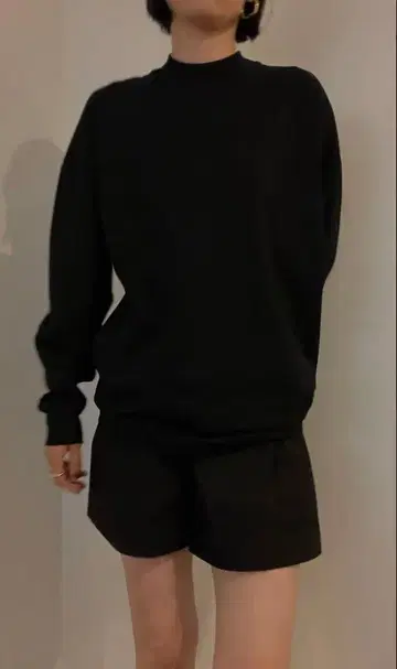 digne Relaxing long tee [블랙]