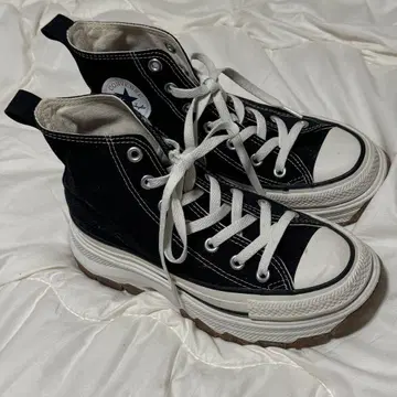 CONVERSE ALL STAR 블랙 통굽 스니커즈 트렉 웨이브