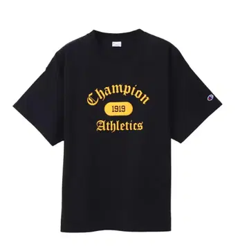 Champion 숏 슬리브 T셔츠 25 SS 블랙