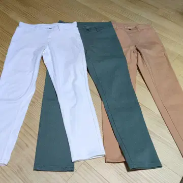 UNIQLO 스키니 팬츠 3색 세트 S 얇은 소재로 여름에 적합