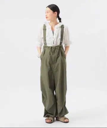 BEAMS BOY 카키 살로펫