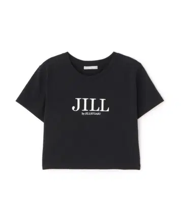 JILLbyJILLSTUART 숏 기장 자수 로고 티셔츠 오가닉 코튼