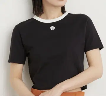 LILY BROWN x MARY QUANT 바리에이션 크롭 T셔츠