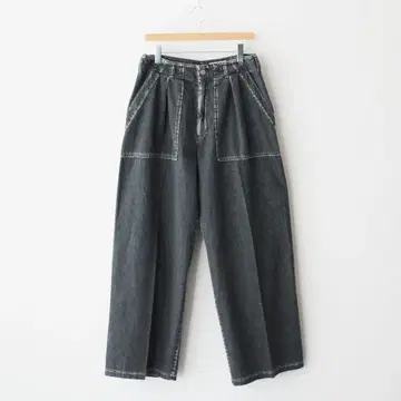 YOKE LIGHT WEIGHT DENIM WIDE BAKER PANTS