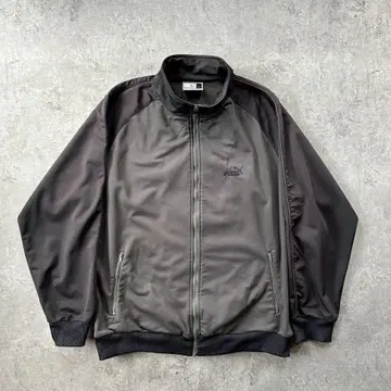 00s PUMA 푸마 저지/트랙 재킷 올리브 x 블랙 L
