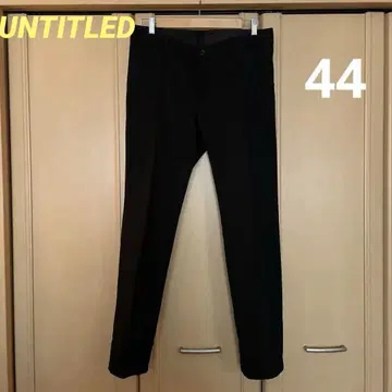 UNTITLED 블랙 슬랙스 팬츠 44 일본제