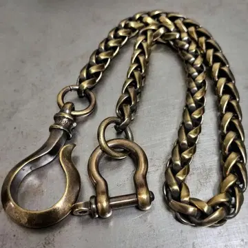 놋쇠 뜨개질 10mm 지갑 체인 빈티지 브라스 둥근 후크