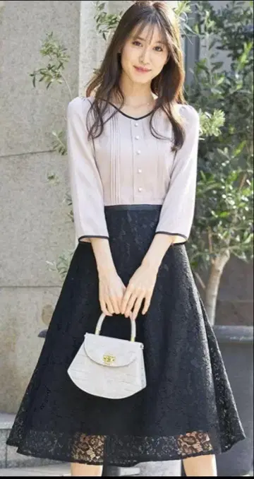 새상품 토코 클로젯 바이컬러 원피스