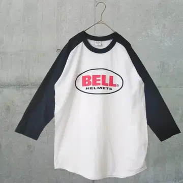 블랙 BELL 헬멧 래글런 티셔츠 바이크 보버 초퍼 카페 레이서 선호