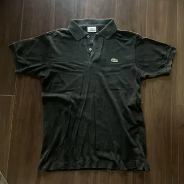 LACOSTE 블랙 피케 셔츠 사이즈 3