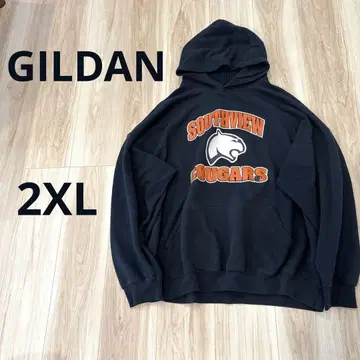 GILDAN 구제 풀오버 후드티 블랙 계열 칼리지 후드티