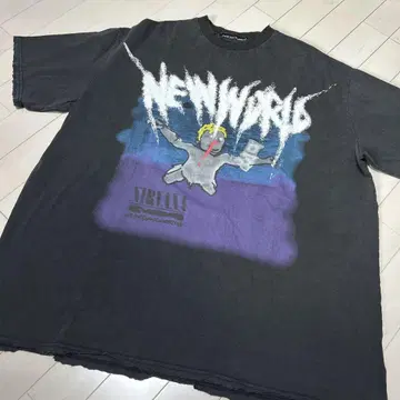 NEW WORLDS 빅 실루엣 T셔츠 너바나 NIRVANA