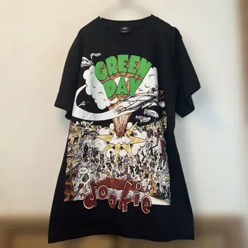 Green Day dookie 티셔츠 블랙