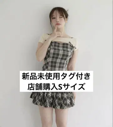 andmary karen check mini dress