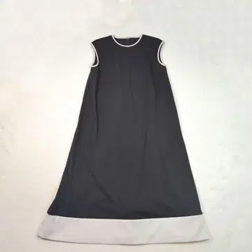 DAMA 컬렉션 롱 기장 원피스 바이컬러 L