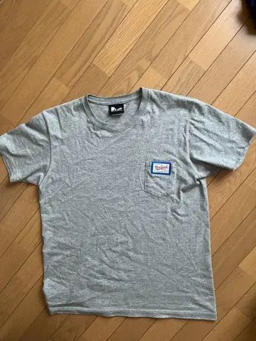 dliprecords 포켓 부착 T셔츠 그레이
