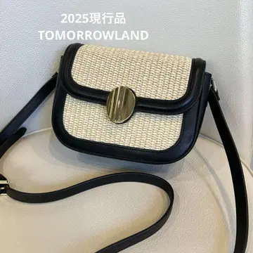 투모로우랜드 라피아 숄더백