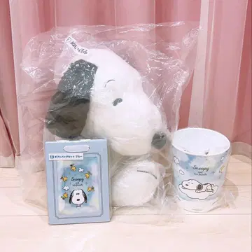 스누피 산리오 뽑기 봉제 인형 3점 세트