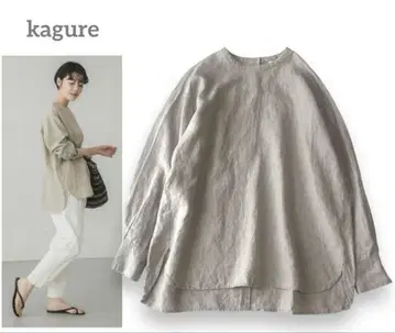 카구레 kagure 린넨 크루넥 풀오버