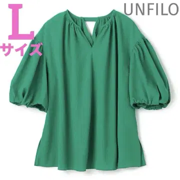 L 사이즈 UNFILO 앤필로 BREEZEMOVE 볼륨 블라우스