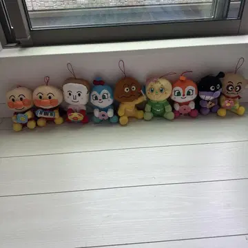 호빵맨 봉제 인형 세트 전 9종 약 10cm