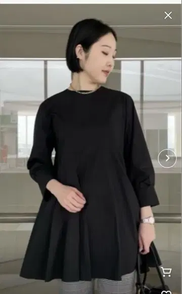 앞뒤 2WAY 티어드 플레어 튜닉