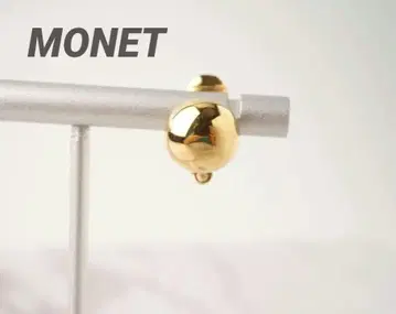 MONET 모네 클립형 귀찌 한쪽 볼 모양 골드 구체