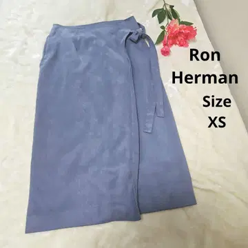 [인기 Ron Herman] 워싱 블루 랩 스커트 사이즈 XS
