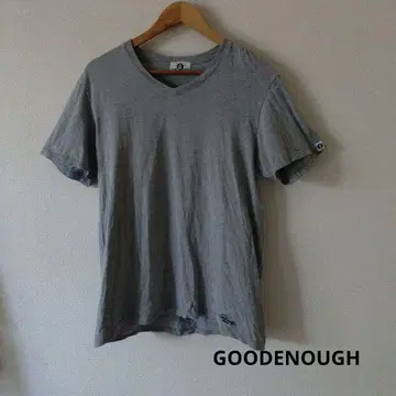 GOODENOUGH 굿이너프 티셔츠 그레이 L 사이즈