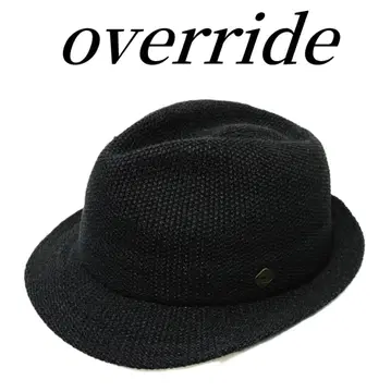 override 오버라이드 마 혼방 중절모 햇 모자