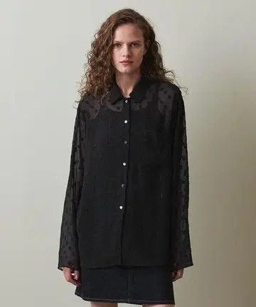 플라워 쉬폰 셔츠 스티븐 앨런 steven alan