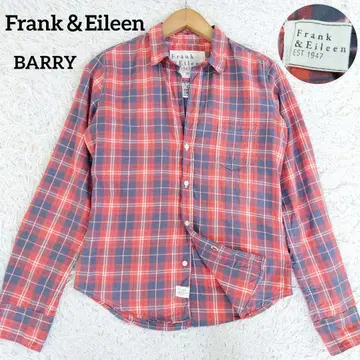 프랭크 앤 아이린 BARRY 주름 가공 스키퍼 셔츠 체크