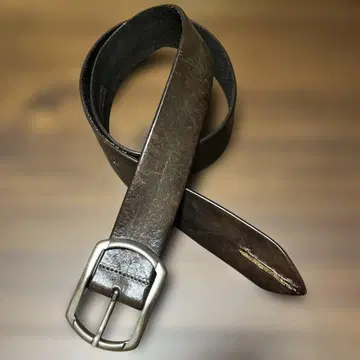 POST &CO FOR JOSEPH 90 가죽 벨트 다크 브라운