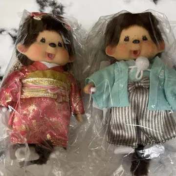 새상품 몬치치 하카마 세키구치 기모노 세트 2개