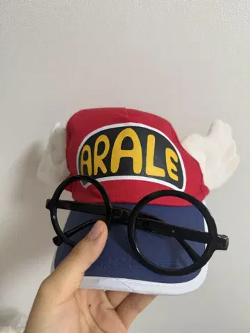 아라레짱 모자 + 안경 세트