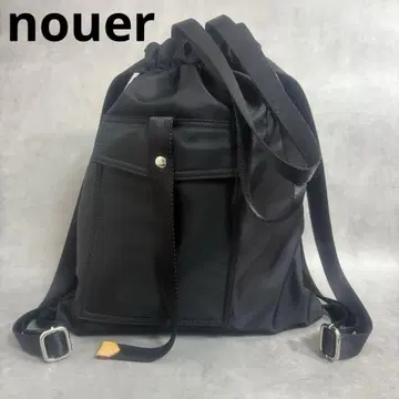 NOUER 누에 2way 백팩 토트 블랙