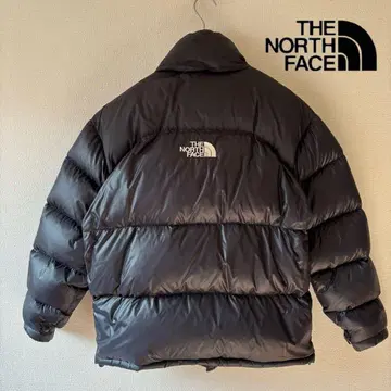[ THE NORTH FACE ] 블랙 다운 자켓 센터 로고 700