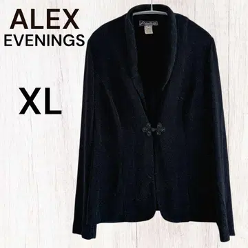 ALEX EVENINGS 블랙 자켓 XL 반짝반짝