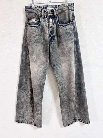 [ WYM ] VINTAGE WASHED CURVED DENIM