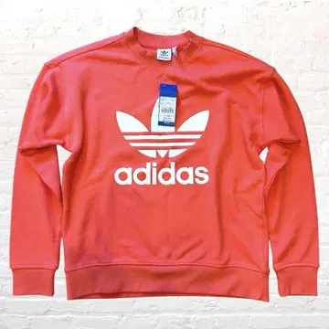 [새상품] adidas 아디다스 맨투맨 오렌지 핑크 M